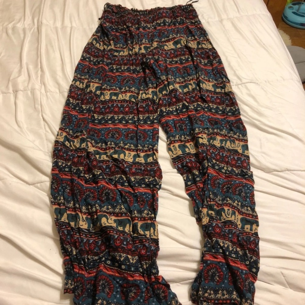 soft elephant printed pants